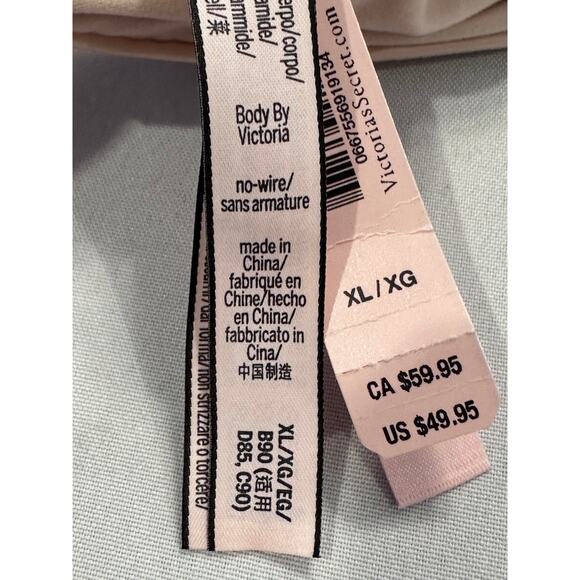 Body by Victoria Lace Mastectomy Bra Purest Pink Lace Overlay XL - Picture 10 of 16